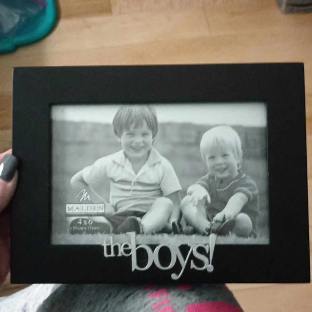 Malden Black Photo Frame with 'The Boys' Design
